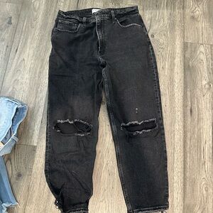 Abercrombie & Fitch High Rise Jeans - Dark Gray